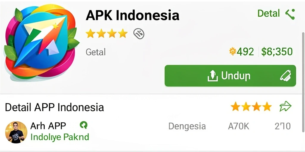 Tampilan utama dengan karakter siap bertarung.