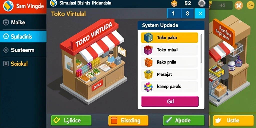 Tampilan menu utama yang menarik dan intuitif.