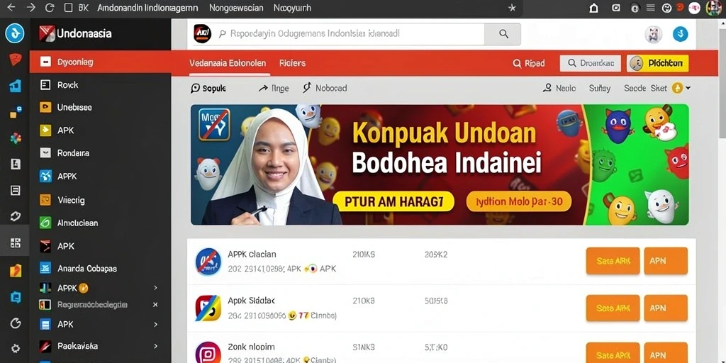 Tampilan awal yang menarik dan penuh warna.