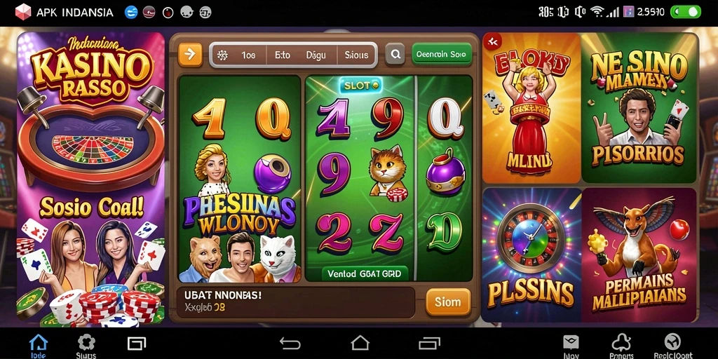 Tampilan utama game dengan grafis yang memukau.