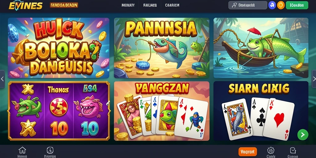Layar utama SEMAR123 dengan pilihan level yang beragam.