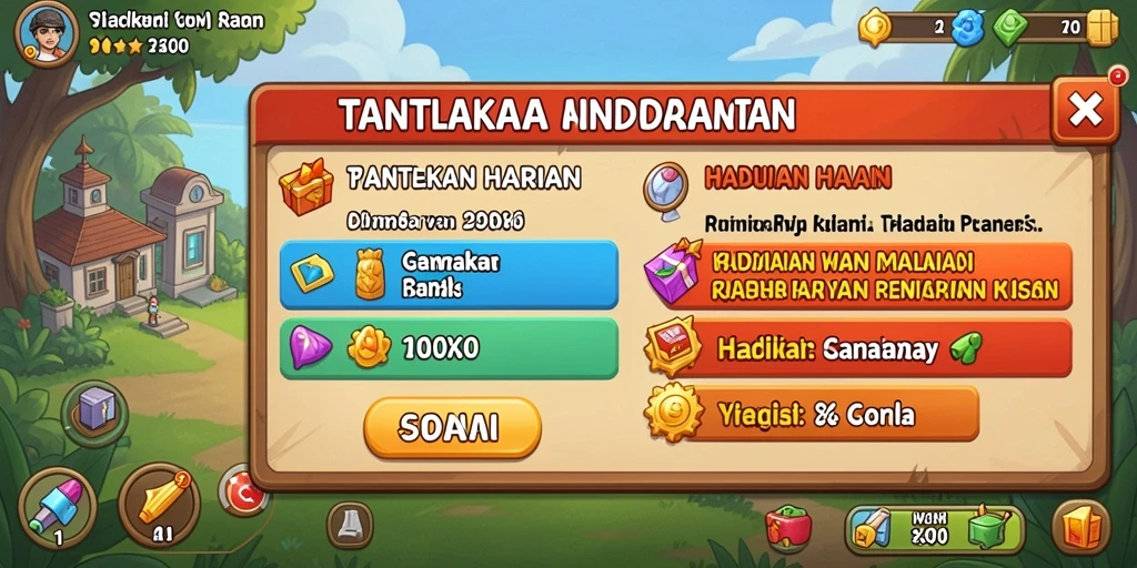 Tangkapan layar slot tema petualangan yang mendebarkan.