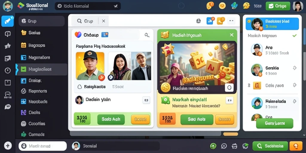 Tampilan utama permainan yang menarik dan interaktif.